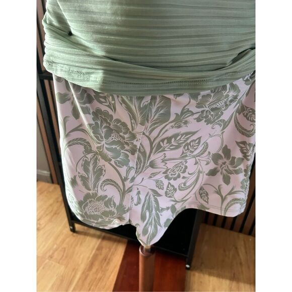 Modlily two piece mommy bikini shirt green size medium - Picture 4 of 11